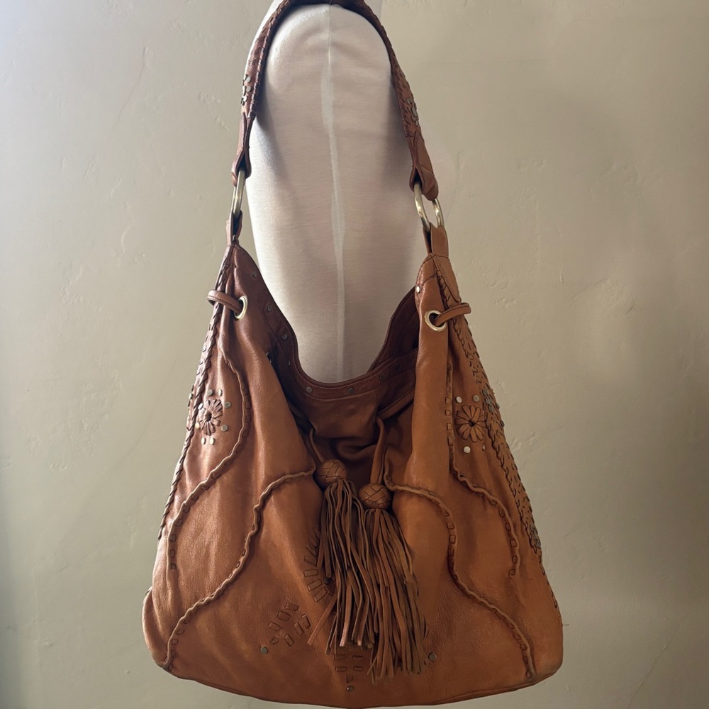 Junior Drake Leather Hobo Bag - Picture 2 of 14